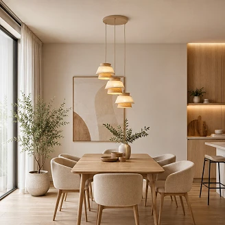 Hängande Lampa Trio <strong>Velmira</strong>  Vit, Sabia Rund