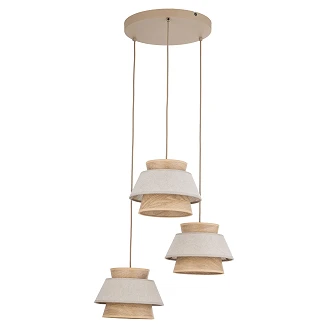 Hängande Lampa Trio <strong>Velmira</strong>  Vit, Sabia Rund