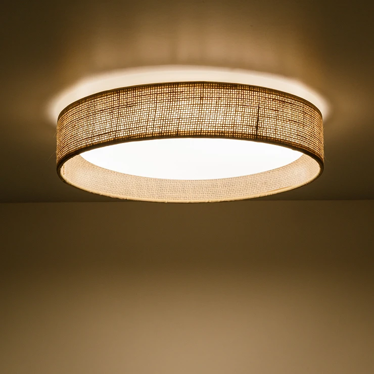 Taklampa Sävri Beige, Vit Ø30 cm