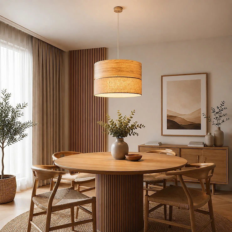 Hängande Lampa Lunera Beige, Sabia 175 cm