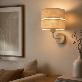 Vägglampa <strong>Lunera</strong>  Beige, Sabia