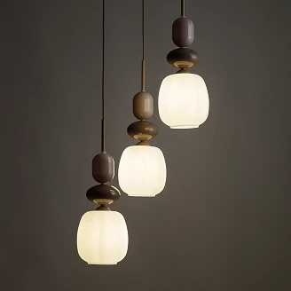 Hängande Lampa Trio Selvi Beige, Sabia