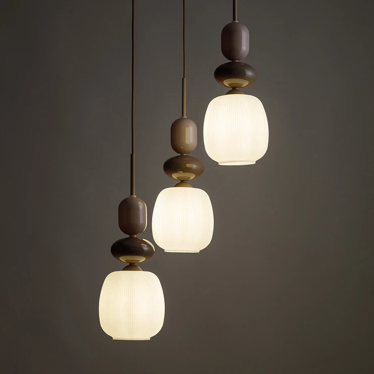 Hängande Lampa Trio Selvi Beige, Sabia