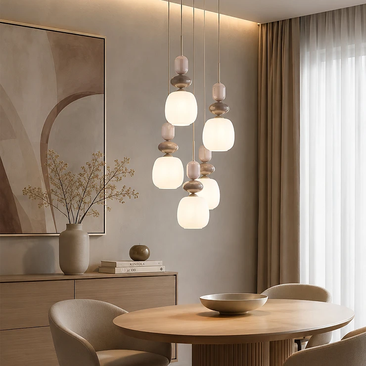 Hängande Lampa Penta Selvi Beige, Sabia