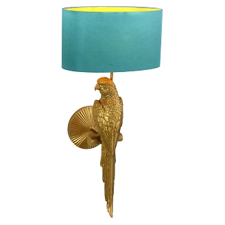 Werner Voss Vägglampa <strong>Percy</strong>  Guld, Turkos Blank