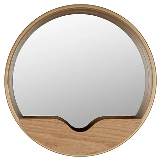 Zuiver Spegel Ø 40 cm Round Wall Trä