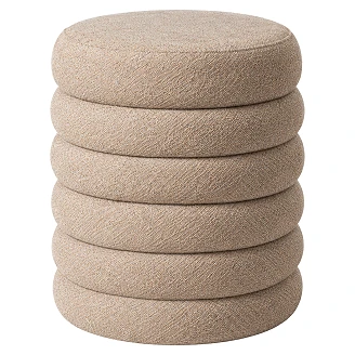 Dutchbone Sidobord Fern Beige Ø37 cm