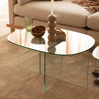 Zuiver Soffbord Linea Transparent 60x80 cm