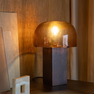 Dutchbone Bordslampa Mavery Brun