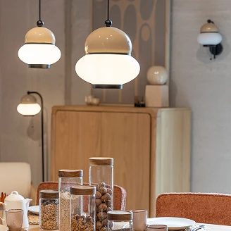 Zuiver Hängande Lampa Bumble Beige, Vit