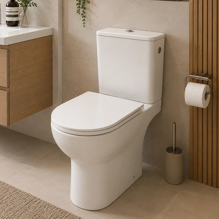 Toalett Jasmin Vit Blank