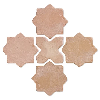 Alteret Handgjort Klinker <strong>Antic Terracotta</strong>  Stjärna 10cm och Kryss 10cm