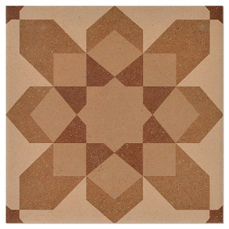 Dekor Klinker <strong>Råjord</strong>  Rosett Matt 20x20 cm