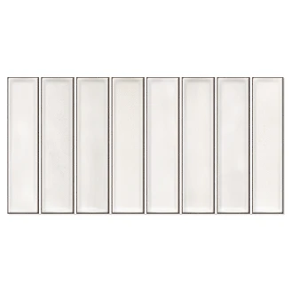 Kakel <strong>Glimmer</strong>  Vit Blank 15x30 cm
