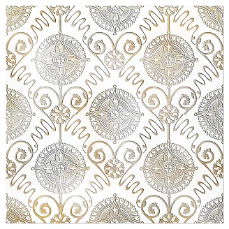 Kakel <strong>Tadelakt</strong>  Medaljong Beige Blank 20x20 cm
