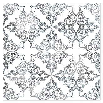 Kakel <strong>Tadelakt</strong>  Blomster Grå Blank 20x20 cm