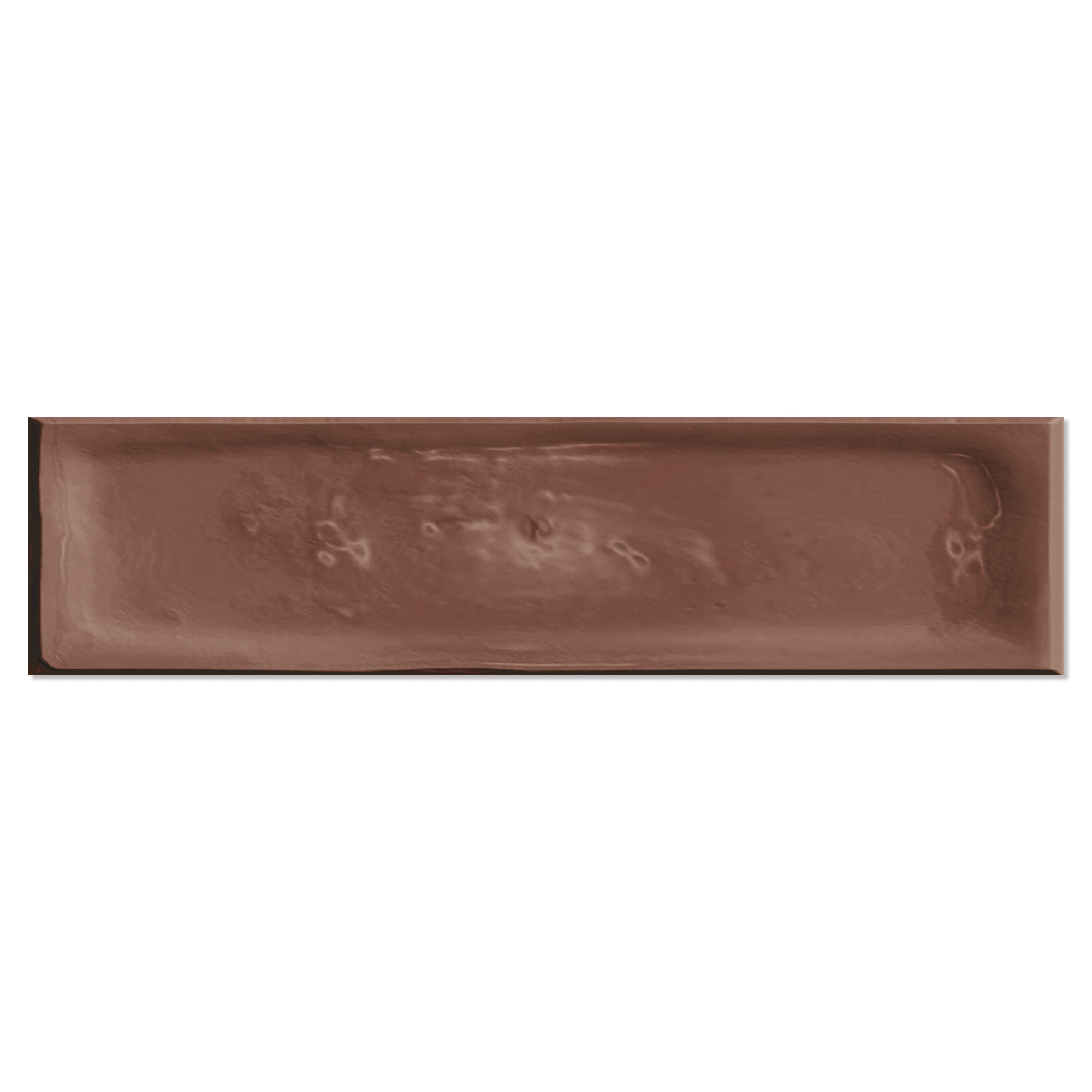 Kakel Handform Koppar Matt-Relief 7.5x30 cm