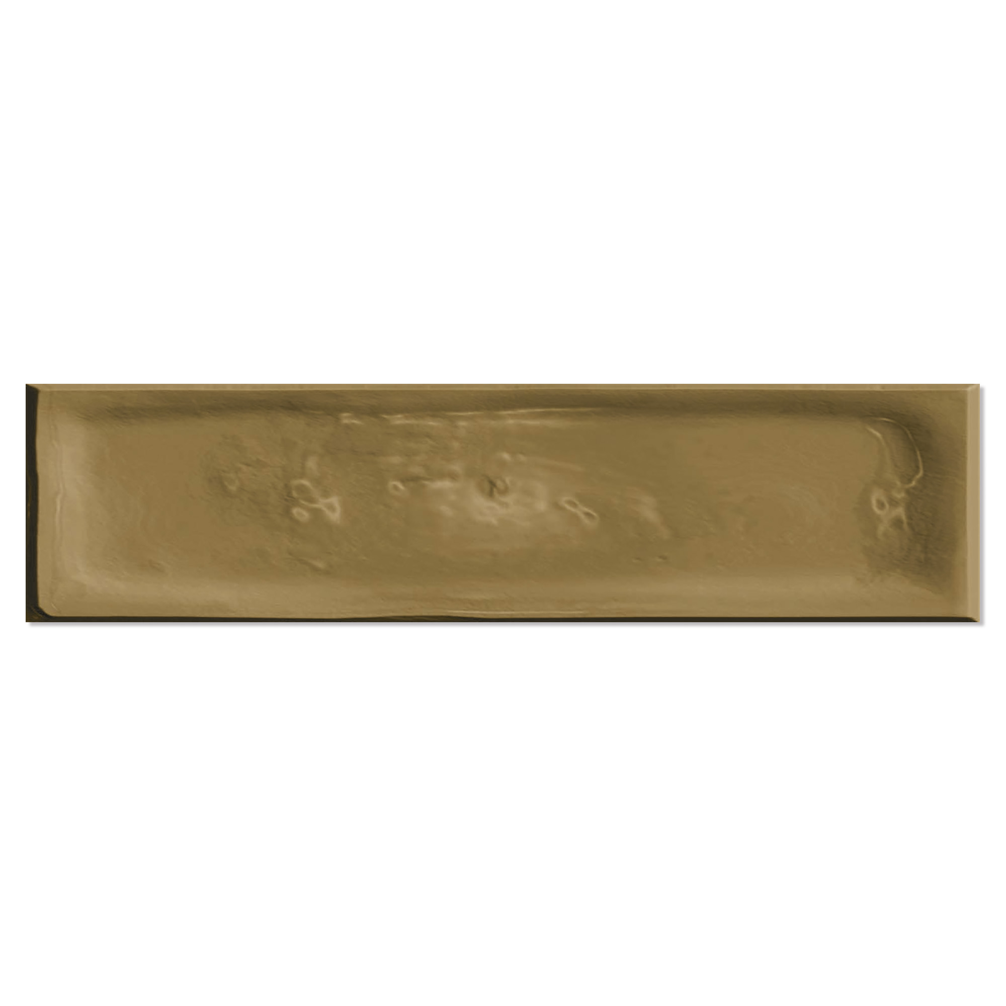 Kakel Handform Guld Matt-Relief 7.5x30 cm