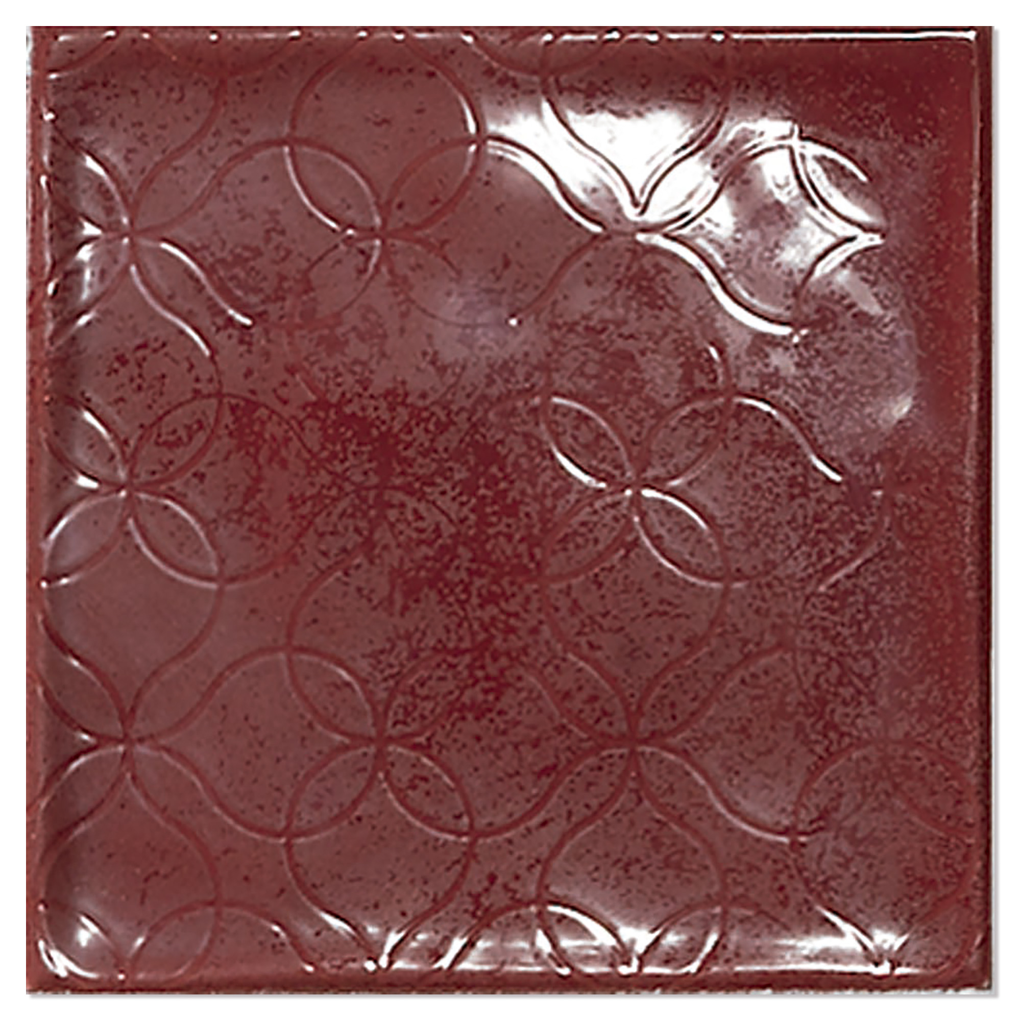 Kakel Smycke Rubin Blom Blank-Relief 15x15 cm