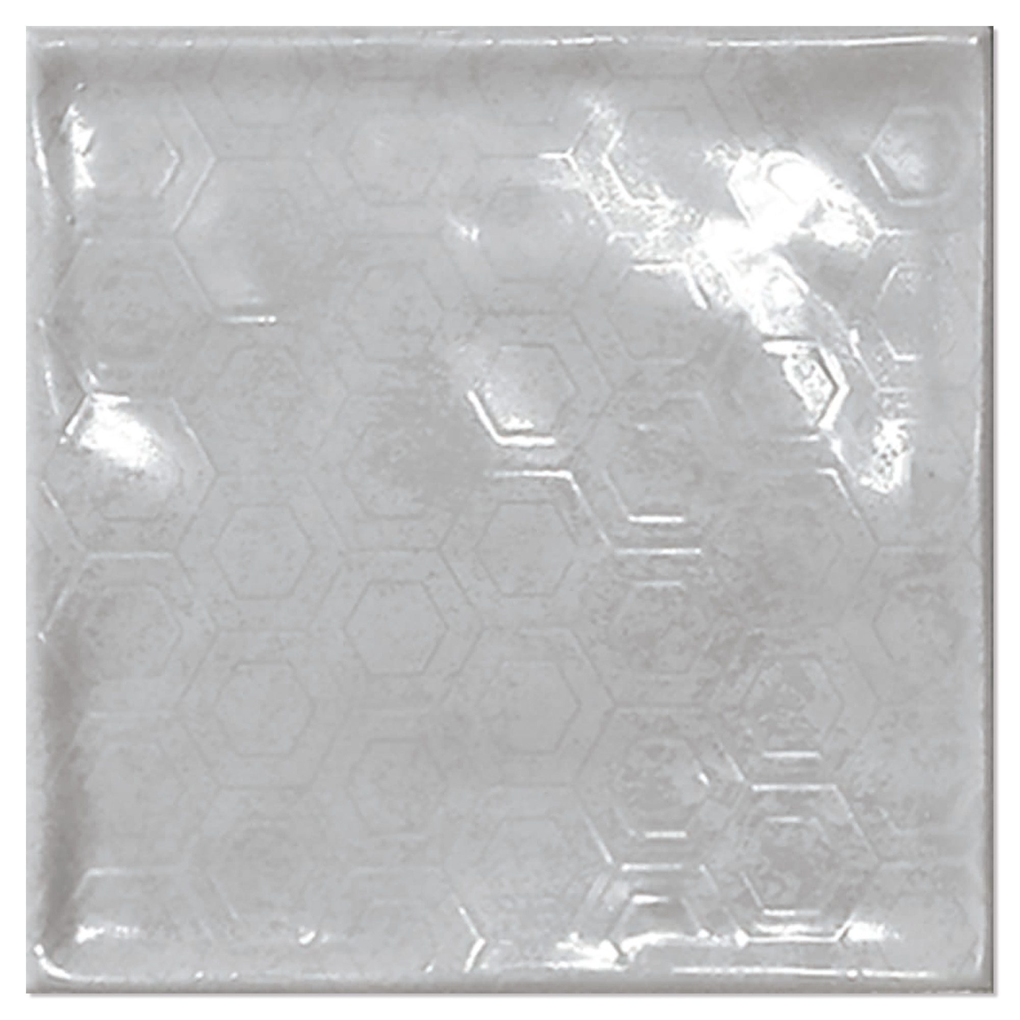 Kakel Smycke Ljusgrå Blom Blank-Relief 15x15 cm