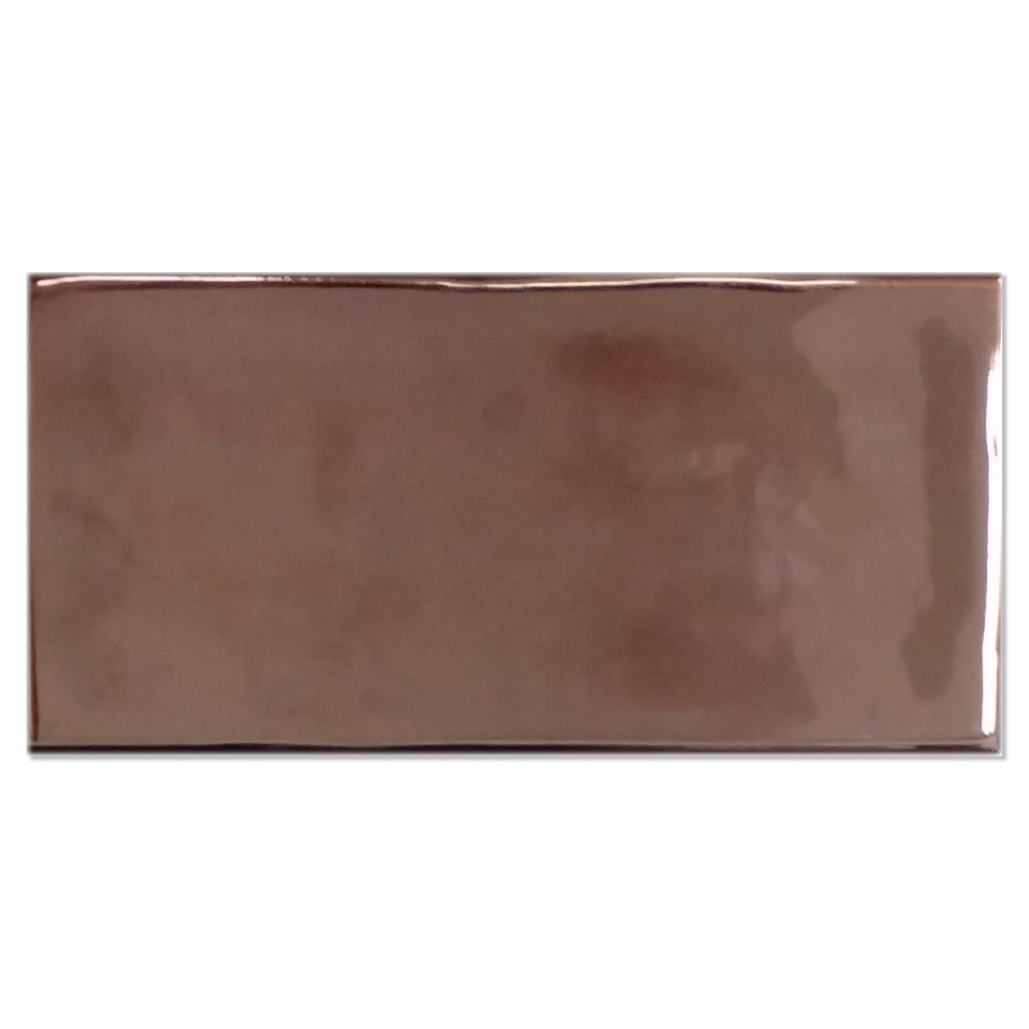 Kakel Handform Koppar Blank-Relief 7.5x15 cm