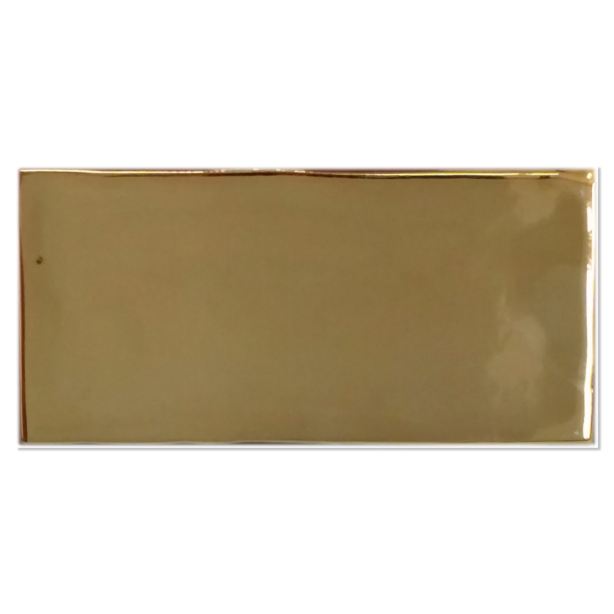 Kakel Handform Guld Blank-Relief 7.5x15 cm