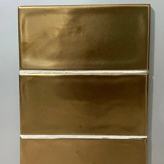 Kakel <strong>Handform</strong>  Guld Matt-Relief 7.5x15 cm