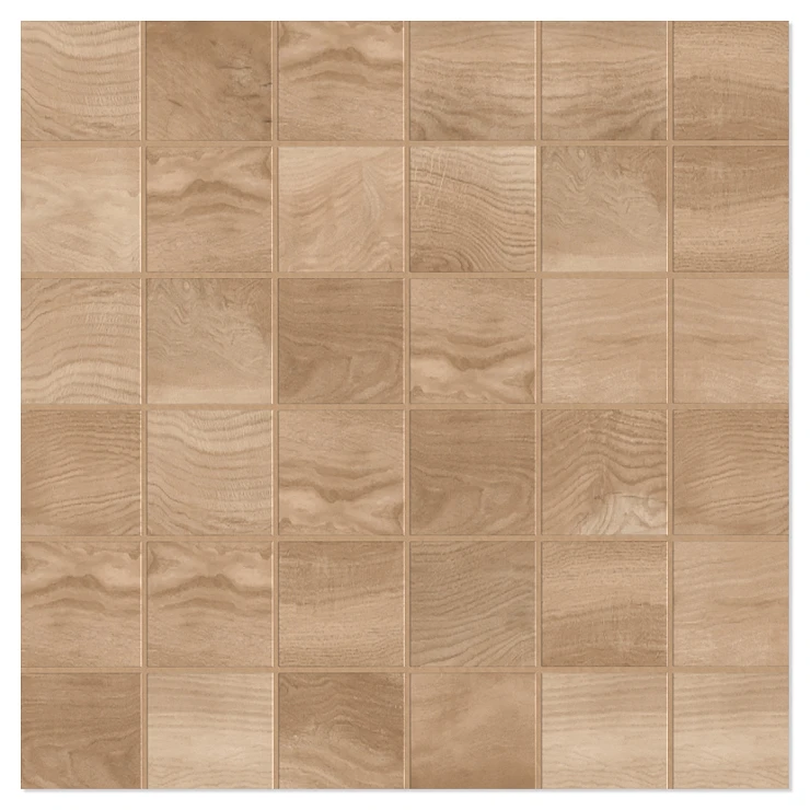 Unicomstarker Mosaik Träklinker Wooden Elm Matt 30x30 (5x5) cm