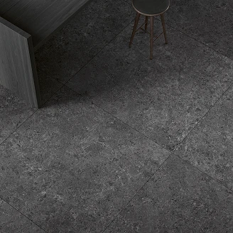 Unicomstarker Klinker <strong>Blooming Stone</strong>  Thunder Black Matt 120x120 cm