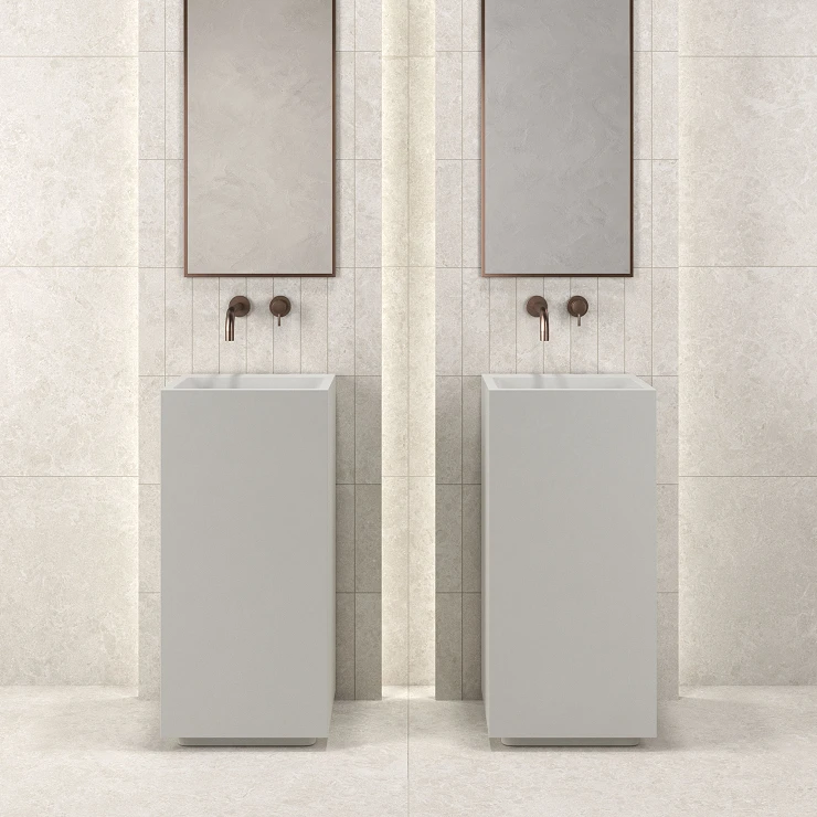 Unicomstarker Klinker Blooming Stone Alabaster White Matt 60x120 cm