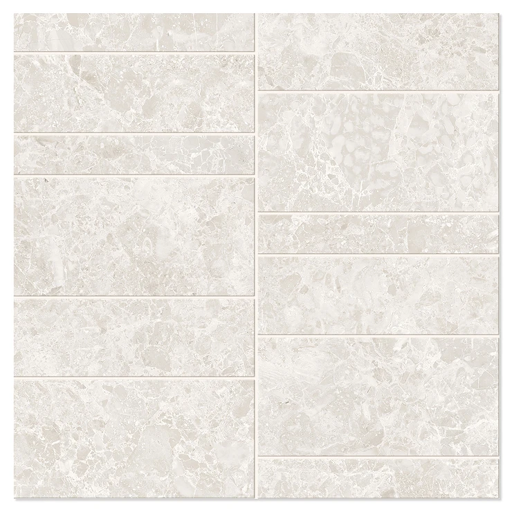 Unicomstarker Mosaik Klinker Blooming Stone Alabaster White Matt 30x30 cm