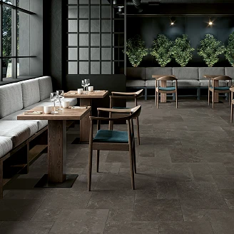 Unicomstarker Klinker Chateaux Modulmix Antracite Matt-Rustik Halkfri 40x60cm, 40x40cm, 20x40cm, 20x20cm