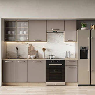 Kök <strong>Fredrika</strong>  Cremona Ek/Beige 240 cm med Bänkskiva