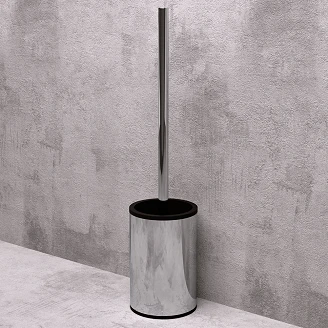 Fristående Toalettborste Holmstrand Krom Blank