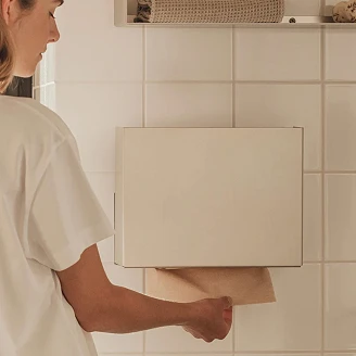 Dispenser Pappershanddukar Sommardopp 30 cm Krom