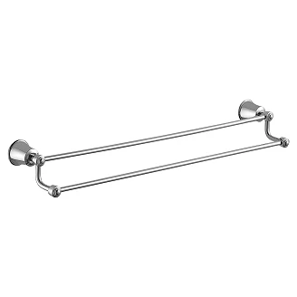 Omnires Dubbel Handdukshängare Art Line Krom Blank 65 cm