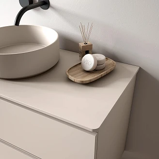 Bänkskiva Arka Beige Matt 140x46 cm