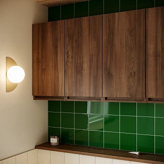 Väggskåp Omni Walnut Matt 35x70 cm