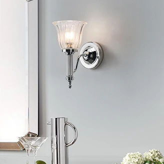 Elstead Vägglampa Carroll Polerad Krom
