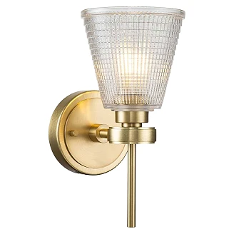 Elstead Vägglampa Gunnislake Borstad Mässing