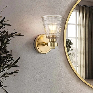 Elstead Vägglampa Gunnislake Borstad Mässing