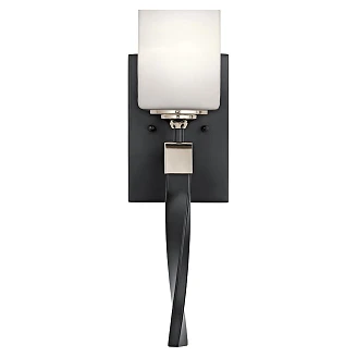 Kichler Vägglampa Marette Svart, Nickel
