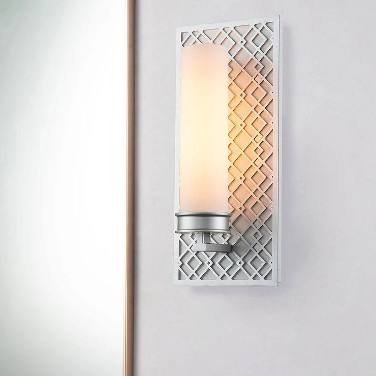 Elstead Vägglampa Ziggy Alpha Lackerat Silver