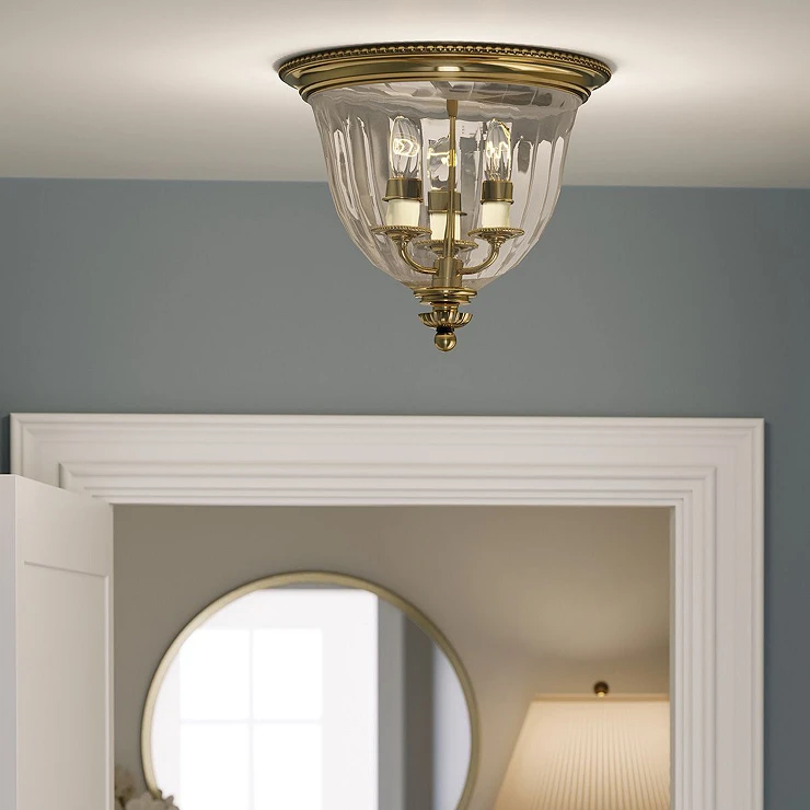 Hinkley Taklampa Trio Cambridge Ny Polerad Brons