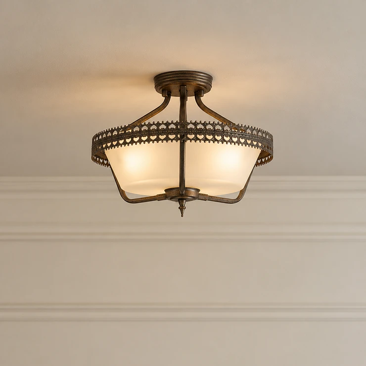 Elstead Taklampa Trio Crown Beta Järnport