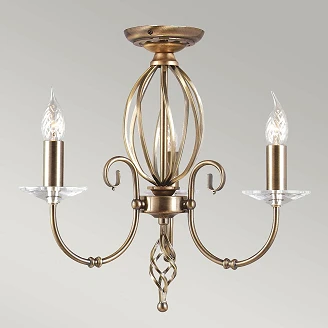 Elstead Hängande Lampa Trio Aegean Åldrad Mässing