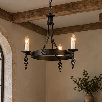 Elstead Hängande Lampa Trio Belfry Svart