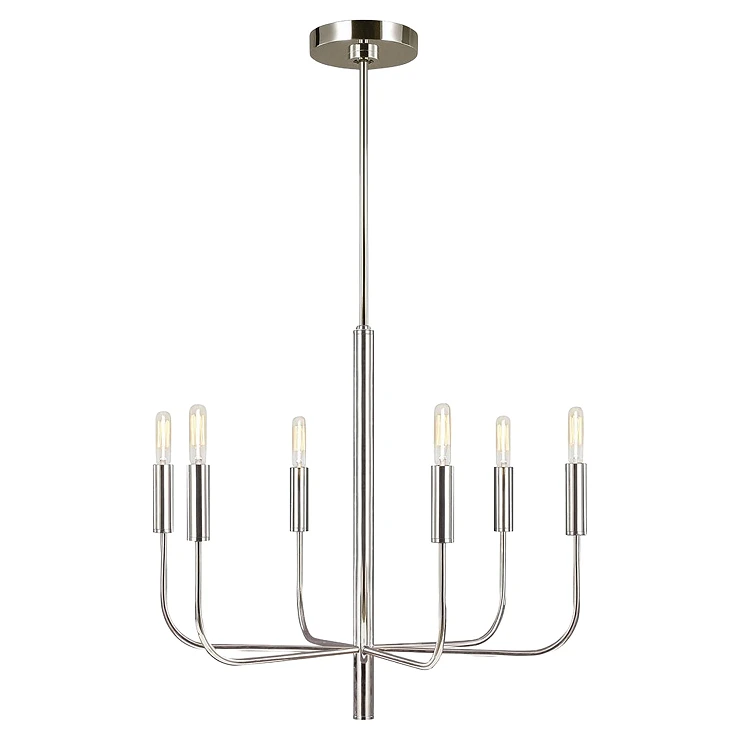 Feiss Hängande Lampa Hexa Brianna Polerad Nickel
