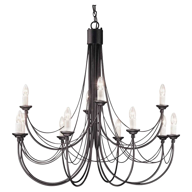 Elstead Hängande Lampa Dodeca Carisbrooke Svart