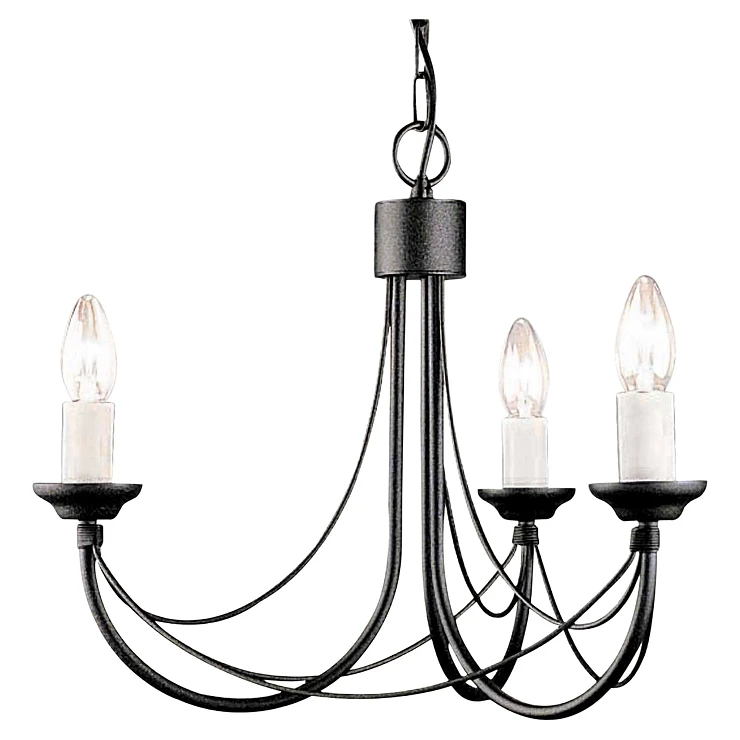 Elstead Hängande Lampa Trio Carisbrooke Svart